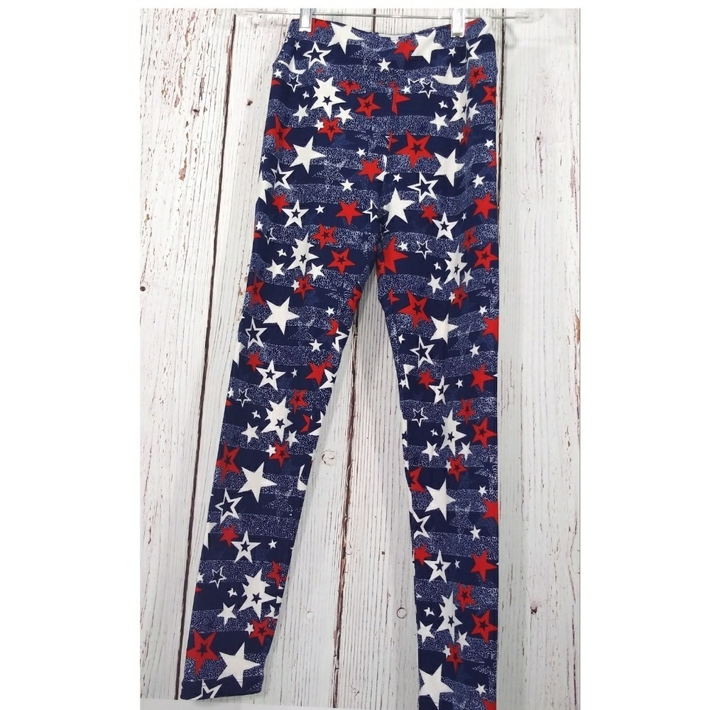 Lularoe Women star colors Leggings Sz One Size